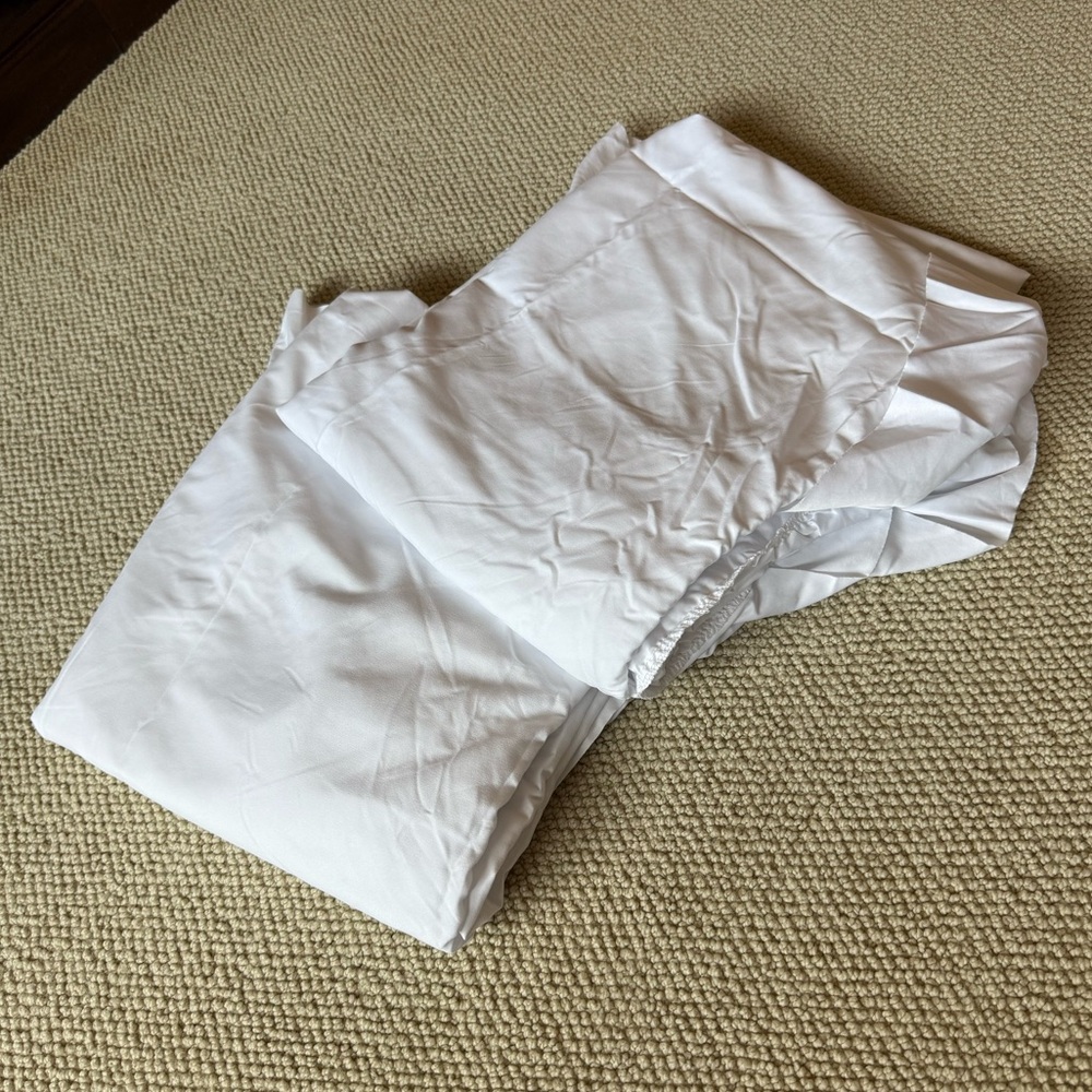 White Ruffle Window Curtain Panel Set - Brand - Picture 8 of 10